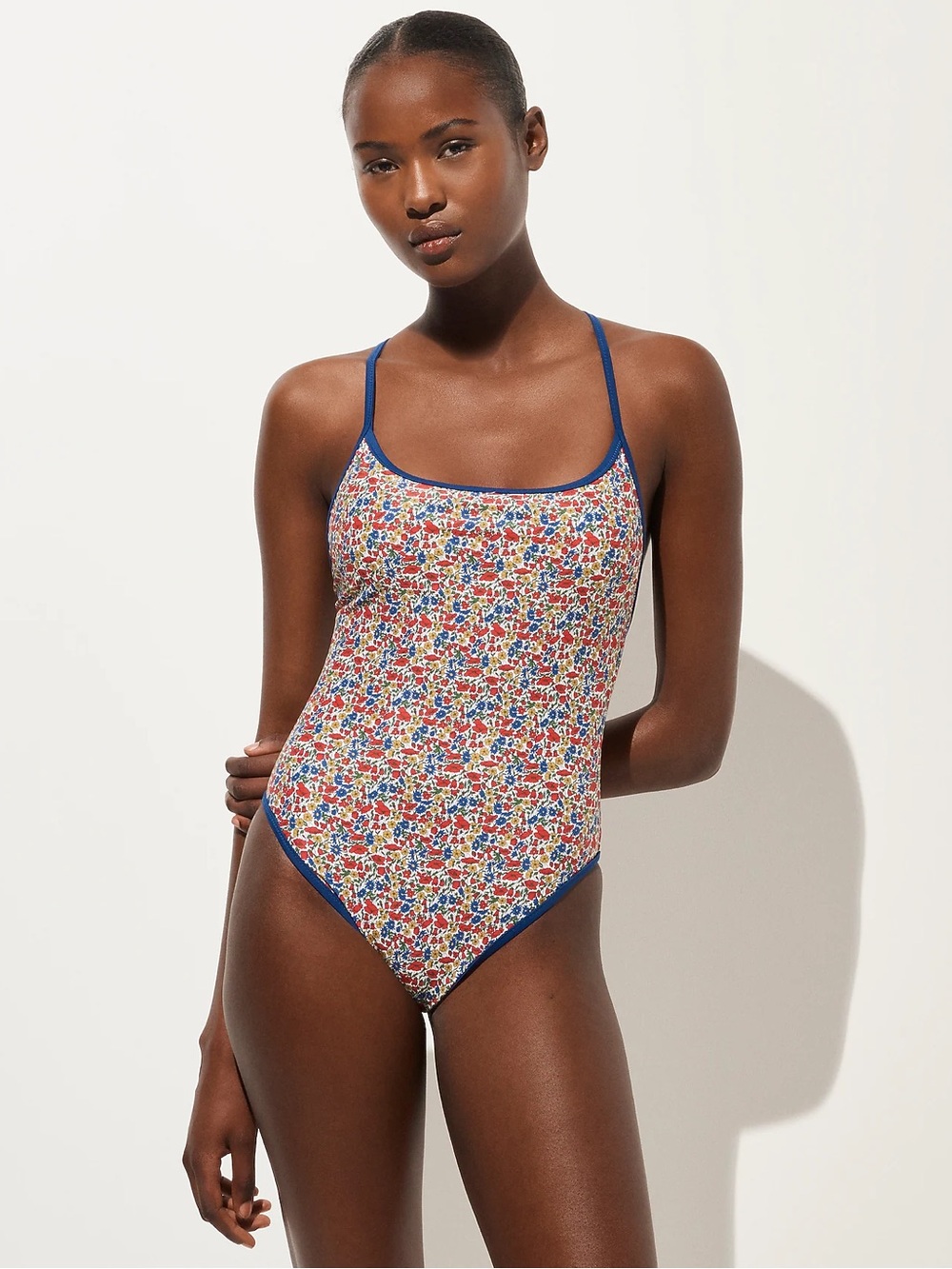 J. Crew Sydney One Piece Swimsuit Size 4 Liberty Floral Scoop Back